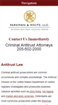 Mobile Screenshot of antitrustcriminalattorney.com